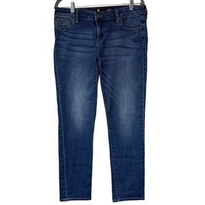 {Kut} "Catherine Boyfriend" Mid Rise Straight Leg Stretch Jeans